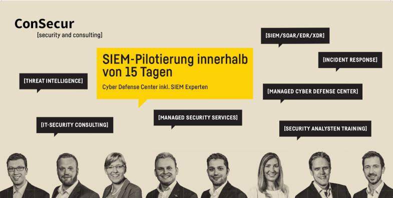 SIEM Pilotierung ConSecur